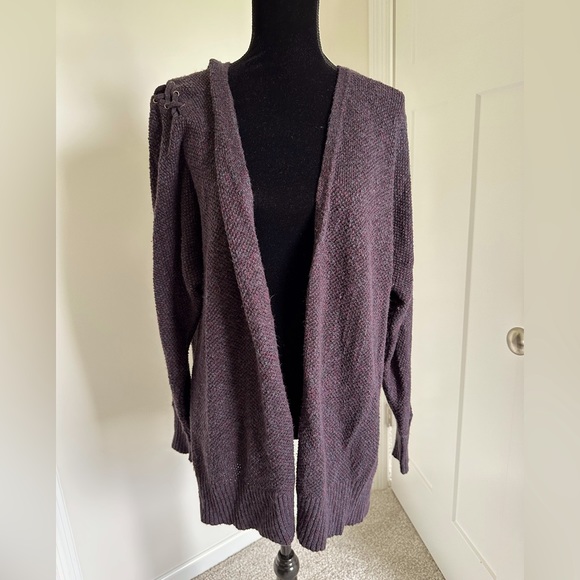 American Eagle Outfitters Sweaters - American Eagle Cozy Cardigan with‎ Lace-up Shoulder Details